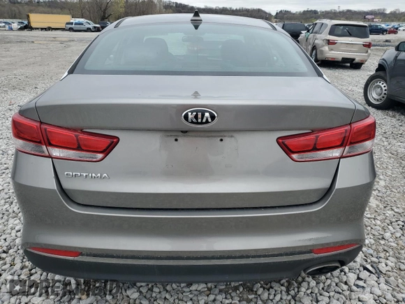 2017 Kia Optima LX with VIN 5XXGT4L31HG141026, listed as a Copart auction lot 50890795 with 62,347 mi miles and Salvage Title. Bid and sale history available at carsss.com. Image 6.