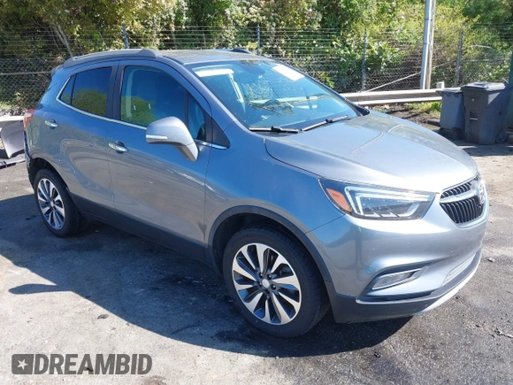 2019 Buick Encore Essence with VIN KL4CJGSM5KB869925, listed as a IAAI auction lot 41937487 with 105,702 mi miles. Bid and sale history available at carsss.com. Image 1.