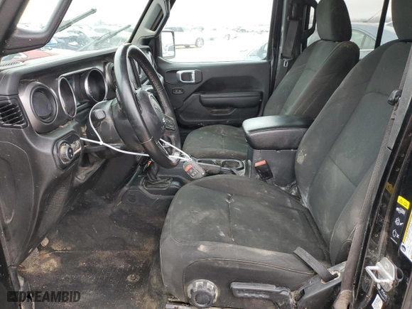 2022 Jeep Gladiator Sport S with VIN 1C6HJTAG3NL108851, listed as a Copart auction lot 38134614 with 17,017 mi miles and Salvage Title. Bid and sale history available at carsss.com. Image 7.