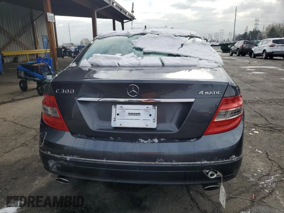 2009 Mercedes-Benz C 300 Sport with VIN WDDGF81X79F281415, listed as a Copart auction lot 49566545 with 70,365 mi miles and Salvage title. Bid and sale history available at DreamBid. Image 6.