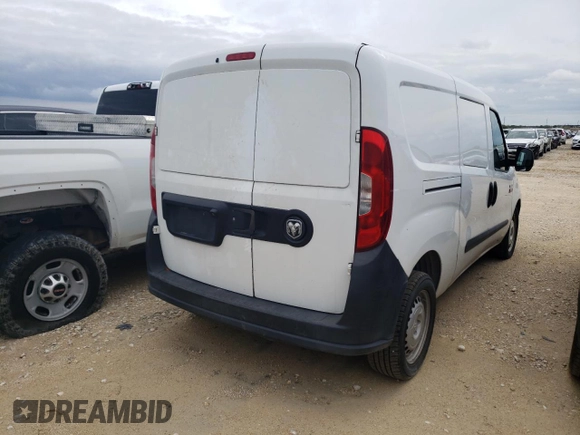 2017 Ram ProMaster City Cargo Tradesman with VIN ZFBERFAB0H6E49515, listed as a Copart auction lot 69042703 with 43,796 mi miles and . Bid and sale history available at DreamBid. Image 3.