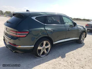2022 Genesis GV80 with VIN KMUHBDSBXNU082397, listed as a Copart auction lot 78916714 with 26,348 mi miles and Salvage Title. Bid and sale history available at carsss.com. Image 3.