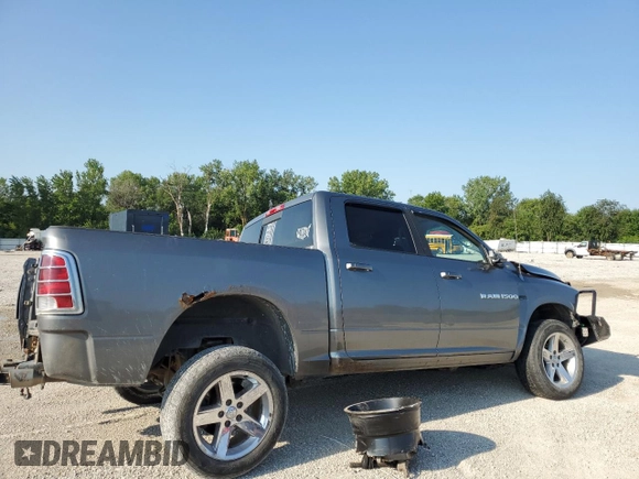 2012 Ram 1500 Sport with VIN 1C6RD7MT5CS203913, listed as a Copart auction lot 65051734 with Not provided miles and Salvage title. Bid and sale history available at DreamBid. Image 3.