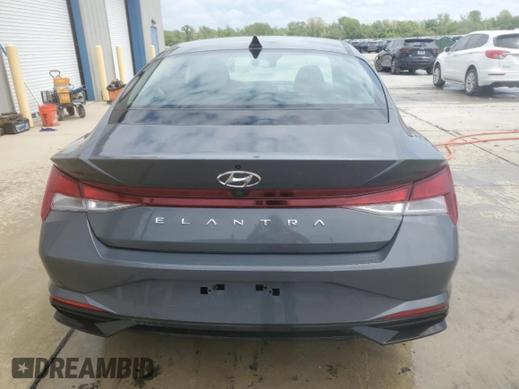 2023 Hyundai Elantra SEL with VIN KMHLM4AG3PU588625, listed as a Copart auction lot 54738485 with 19,756 mi miles and Salvage title. Bid and sale history available at DreamBid. Image 6.