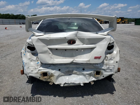 2021 Subaru WRX STI with VIN JF1VA2E60M9814538, listed as a Copart auction lot 56328295 with 58,512 mi miles and Salvage title. Bid and sale history available at DreamBid. Image 6.