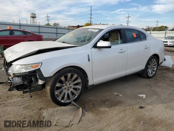 2012 Lincoln MKS with VIN 1LNHL9ER0CG806966, listed as a Copart auction lot 76887514 with Not Provided miles and Salvage Title. Bid and sale history available at DreamBid. Image 1.