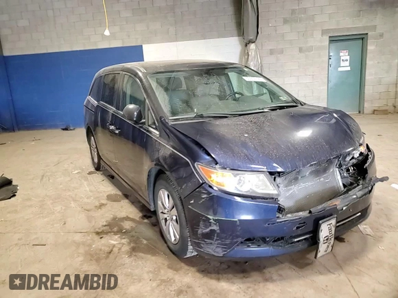 2014 Honda Odyssey EX-L with VIN 5FNRL5H66EB027040, listed as a Copart auction lot 53959195 with 199,431 mi miles and Salvage Title. Bid and sale history available at carsss.com. Image 15.