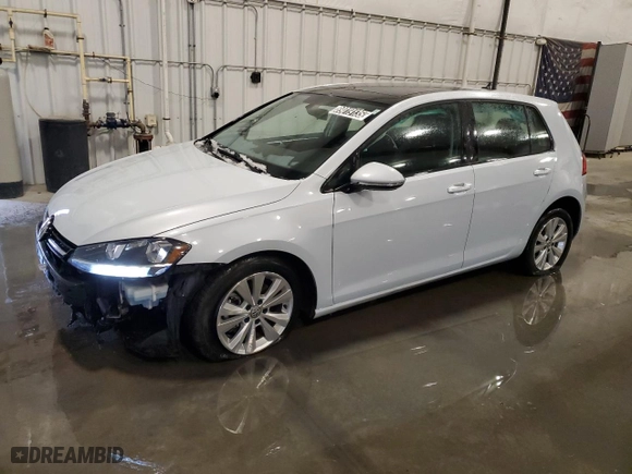 2021 Volkswagen Golf TSI with VIN 3VWG57AU4MM005812, listed as a Copart auction lot 89019135 with 73,536 mi miles and Clean Title. Bid and sale history available at carsss.com. Image 1.