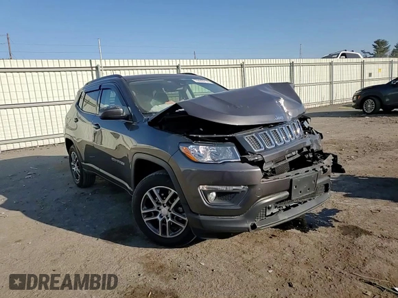 2020 Jeep Compass Latitude with VIN 3C4NJDBB4LT255556, listed as a Copart auction lot 76440714 with 19,102 mi miles and Salvage Title. Bid and sale history available at DreamBid. Image 11.