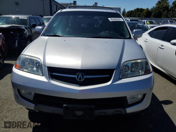 2003 Acura MDX Touring Pkg with VIN 2HNYD18693H517135, listed as a Copart auction lot 48460284 with 168,359 mi miles and Salvage Title. Bid and sale history available at carsss.com. Image 5.