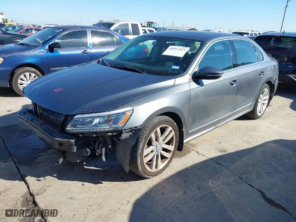 2017 Volkswagen Passat 1.8T SE w/Technology with VIN 1VWGT7A39HC066335, listed as a IAAI auction lot 41057523 with 106,771 mi miles. Bid and sale history available at carsss.com. Image 2.