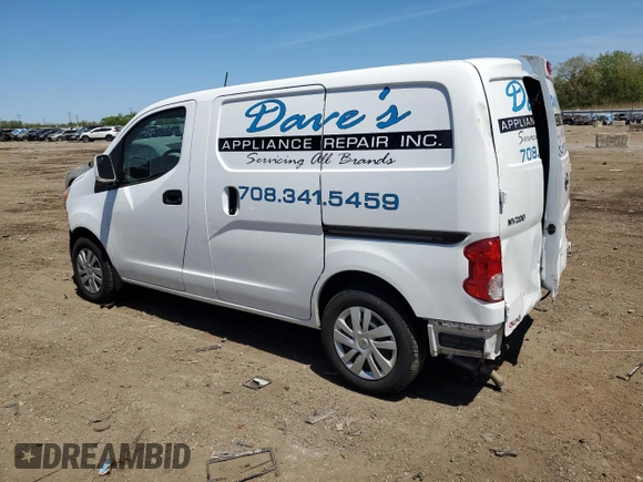 2021 Nissan NV200 S with VIN 3N6CM0KNXMK707399, listed as a Copart auction lot 56585605 with 51,484 mi miles and Salvage title. Bid and sale history available at DreamBid. Image 2.