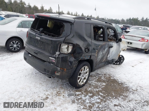 2020 Jeep Renegade Latitude with VIN ZACNJBBB9LPL60537, listed as a IAAI auction lot 41398640 with 25,461 mi miles. Bid and sale history available at carsss.com. Image 4.