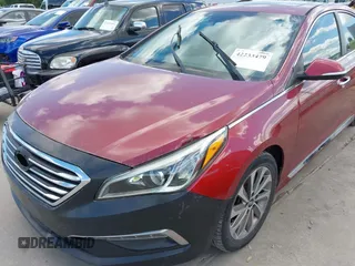 2016 Hyundai Sonata Sport with VIN 5NPE34AF5GH418008, listed as a IAAI auction lot 42233479 with 120,488 mi miles and . Bid and sale history available at DreamBid. Image 6.