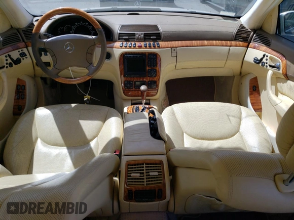 2000 Mercedes-Benz S-Class with VIN WDBNG75J1YA123323, listed as a Copart auction lot 58573634 with 202,708 mi miles and Salvage Title. Bid and sale history available at carsss.com. Image 8.