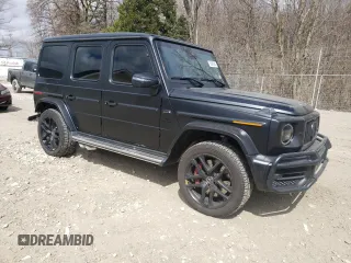 2024 Mercedes-Benz G 63 AMG with VIN W1NYC7HJ0RX504884, listed as a Copart auction lot 50609385 with 3,591 mi miles and Salvage Title. Bid and sale history available at DreamBid. Image 4.