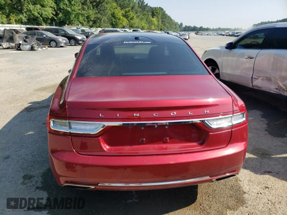 2017 Lincoln Continental Reserve with VIN 1LN6L9NC2H5610615, listed as a Copart auction lot 64958794 with 88,520 mi miles and Salvage Title. Bid and sale history available at carsss.com. Image 6.