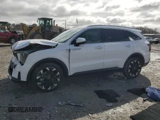 2025 Kia Sorento EX z VIN 5XYRH4JF7SG320701, wystawiony jako Copart lot #45275505 z przebiegiem 5 002 mil mil oraz Szkoda całkowita • Salvage title. Historia ofert i sprzedaży dostępna na DreamBid. Obrazek 1.