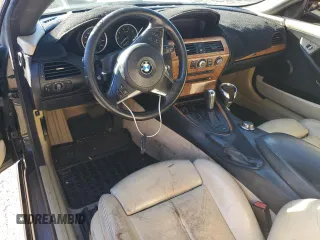 2007 BMW 6 Series 650i with VIN WBAEK13567CN81006, listed as a Copart auction lot 76594774 with 0 mi miles and Salvage Title. Bid and sale history available at carsss.com. Image 8.