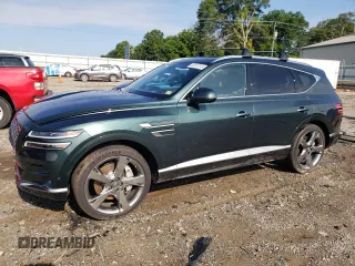 2021 Genesis GV80 with VIN KMUHCESC6MU073951, listed as a Copart auction lot 63617215 with 42,510 mi miles and Salvage title. Bid and sale history available at DreamBid. Image 1.