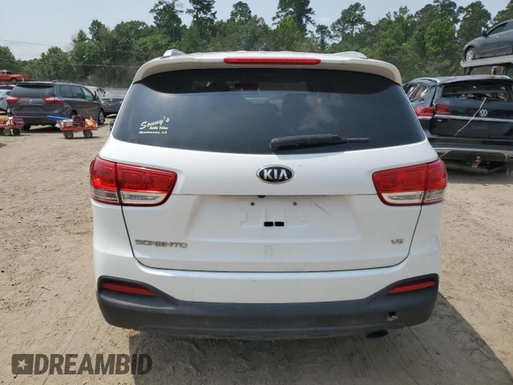 2017 Kia Sorento LX with VIN 5XYPG4A50HG201866, listed as a Copart auction lot 59522785 with Not provided miles and Clean title. Bid and sale history available at DreamBid. Image 6.