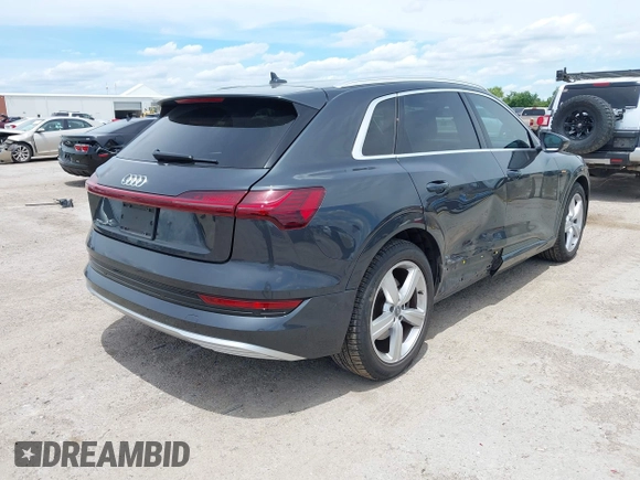 2019 Audi e-tron Premium Plus with VIN WA1LABGE6KB012565, listed as a IAAI auction lot 42220663 with 48,804 mi miles and . Bid and sale history available at DreamBid. Image 4.