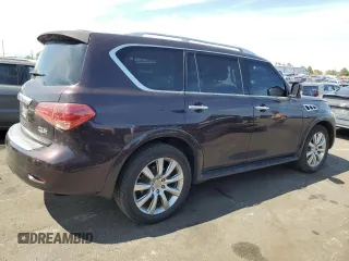 2012 Infiniti QX56 8-passenger with VIN JN8AZ2NC4C9317535, listed as a Copart auction lot 69211014 with 157,117 mi miles and Clean Title. Bid and sale history available at carsss.com. Image 3.