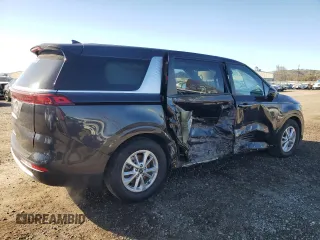 2024 Kia Carnival LX with VIN KNDNB4H30R6330432, listed as a Copart auction lot 47146295 with 18,496 mi miles and Salvage Title. Bid and sale history available at carsss.com. Image 3.