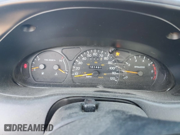 1997 Ford Thunderbird LX with VIN 1FALP6247VH129234, listed as a Copart auction lot 47096335 with 101,461 mi miles and Clean Title. Bid and sale history available at DreamBid. Image 9.