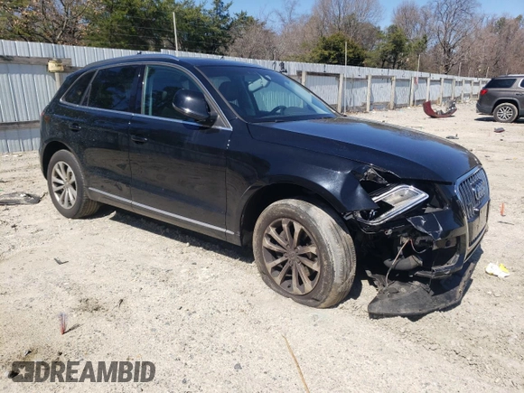 2014 Audi Q5 Premium Plus with VIN WA1LFAFP9EA054480, listed as a Copart auction lot 50327955 with 0 mi miles and Salvage Title. Bid and sale history available at carsss.com. Image 4.