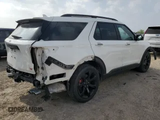 2022 Ford Explorer ST with VIN 1FM5K8GC7NGC52286, listed as a Copart auction lot 48969295 with 53,898 mi miles and Salvage Title. Bid and sale history available at carsss.com. Image 3.