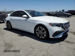 2024 Mercedes-Benz E-Class E 350 with VIN W1KLF4HB2RA027612, listed as a Copart auction lot 59123814 with 308 mi miles and Salvage Title. Bid and sale history available at carsss.com. Image 4.