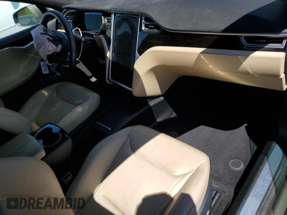 2016 Tesla Model S 70 with VIN 5YJSA1E1XGF147239, listed as a Copart auction lot 56529075 with 82,562 mi miles and Salvage title. Bid and sale history available at DreamBid. Image 8.
