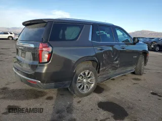 2021 Chevrolet Tahoe LT with VIN 1GNSCNKD8MR377195, listed as a Copart auction lot 50619815 with 35,014 mi miles and Salvage title. Bid and sale history available at DreamBid. Image 3.