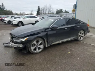 2019 Honda Accord Touring with VIN 1HGCV1F91KA803229, listed as a Copart auction lot 80230624 with 143,693 mi miles and Salvage title. Bid and sale history available at DreamBid. Image 1.