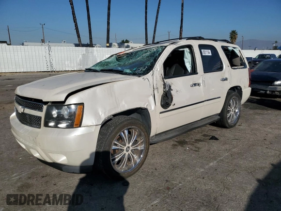 2013 Chevrolet Tahoe LTZ with VIN 1GNSCCE00DR163511, listed as a Copart auction lot 85811144 with Not provided miles and Salvage title. Bid and sale history available at DreamBid. Image 1.