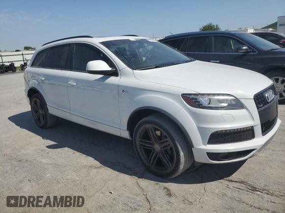 2014 Audi Q7 S line Prestige with VIN WA1DGAFE6ED017417, listed as a Copart auction lot 57048115 with 98,372 mi miles and Clean title. Bid and sale history available at DreamBid. Image 4.