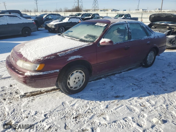 1993 Ford Taurus GL with VIN 1FALP52U2PG147367, listed as a Copart auction lot 42258795 with 68,209 mi miles and Clean Title. Bid and sale history available at carsss.com. Image 1.
