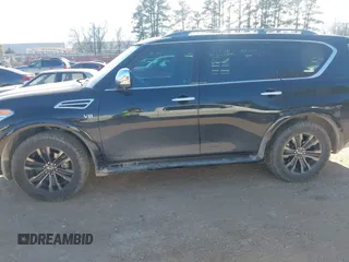 2019 Nissan Armada Platinum with VIN JN8AY2NF1K9350665, listed as a IAAI auction lot 41371514 with 111,133 mi miles. Bid and sale history available at carsss.com. Image 14.