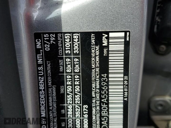 2015 Mercedes-Benz M 350 z VIN 4JGDA5JB0FA556934, wystawiony jako Copart lot #54799995 z przebiegiem 172 095 mil mil oraz Czysty tytuł • Clean title. Historia ofert i sprzedaży dostępna na DreamBid. Obrazek 13.