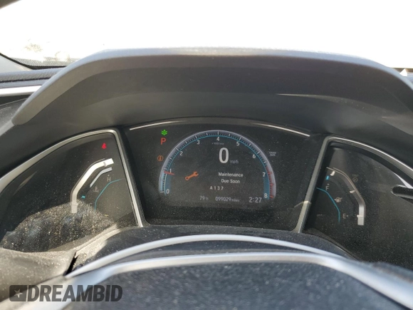 2018 Honda Civic EX with VIN 2HGFC2F79JH604565, listed as a Copart auction lot 47015045 with 99,029 mi miles and Salvage Title. Bid and sale history available at DreamBid. Image 9.
