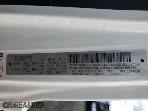 2020 Jeep Wrangler Unlimited Rubicon z VIN 1C4HJXFG3LW212194, wystawiony jako Copart lot #51184325 z przebiegiem 46 116 mil mil oraz Szkoda całkowita • Salvage title. Historia ofert i sprzedaży dostępna na DreamBid. Obrazek 13.