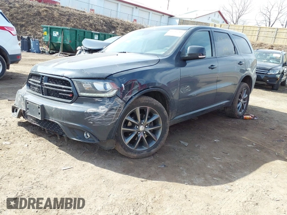 2018 Dodge Durango GT with VIN 1C4RDJDG5JC271435, listed as a IAAI auction lot 41795768 with 154,613 mi miles and . Bid and sale history available at DreamBid. Image 2.