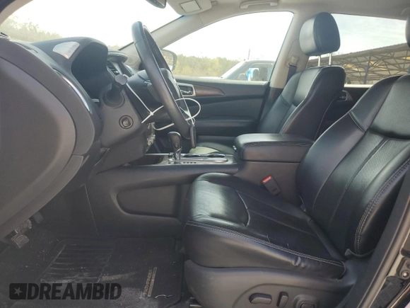 2017 Nissan Pathfinder Platinum with VIN 5N1DR2MN4HC902813, listed as a Copart auction lot 49719415 with 117,231 mi miles and Salvage Title. Bid and sale history available at carsss.com. Image 7.