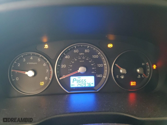 2011 Hyundai Santa Fe GLS with VIN 5XYZG3AB1BG014944, listed as a Copart auction lot 52285475 with 140,976 mi miles and Salvage Title. Bid and sale history available at carsss.com. Image 9.