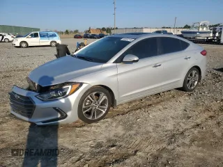 2017 Hyundai Elantra Limited with VIN 5NPD84LF0HH055872, listed as a Copart auction lot 48593145 with 73,650 mi miles and Salvage Title. Bid and sale history available at carsss.com. Image 1.