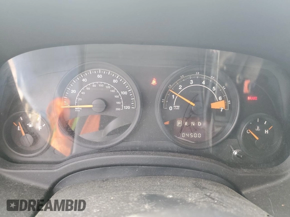 2017 Jeep Compass Sport SE with VIN 1C4NJCBA4HD123119, listed as a Copart auction lot 58787565 with 104,500 mi miles and Salvage title. Bid and sale history available at DreamBid. Image 9.