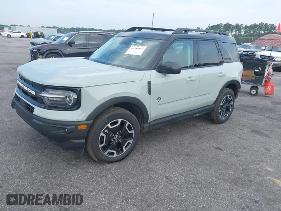 2024 Ford Bronco Sport Outer Banks with VIN 3FMCR9C6XRRF57501, listed as a IAAI auction lot 42295053 with 6,656 mi miles and . Bid and sale history available at DreamBid. Image 18.