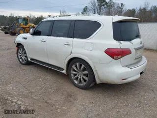 2013 Infiniti QX80 with VIN JN8AZ2ND2D9730161, listed as a IAAI auction lot 41598211 with 194,410 mi miles. Bid and sale history available at carsss.com. Image 3.