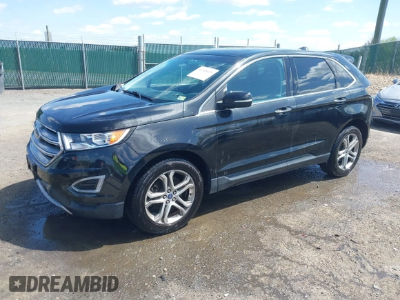 2015 Ford Edge Titanium with VIN 2FMTK4K92FBB42637, listed as a IAAI auction lot 41968659 with 99,667 mi miles. Bid and sale history available at carsss.com. Image 2.